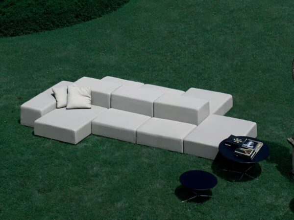 Gepolstertes Garten Anbausofa | Living Divani | Extra Wall