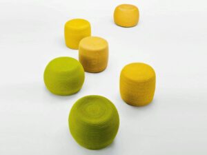 Runder Sitzpouf für den Außenbereich aus Seil | Paola Lenti | Otto