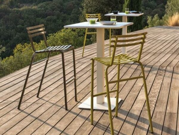 Stapelbarer Gartenhocker aus Metall | Ethimo | Flower - Image 4