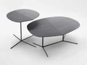 Couchtisch aus Stahl und Holz | Paola Lenti