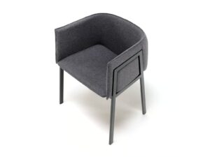 Stuhl aus Stoff mit Armlehnen | Living Divani