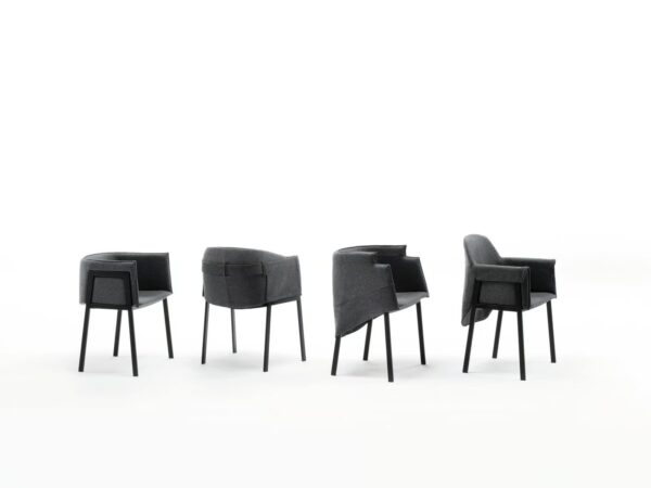 Stuhl aus Stoff mit Armlehnen | Living Divani - Image 3