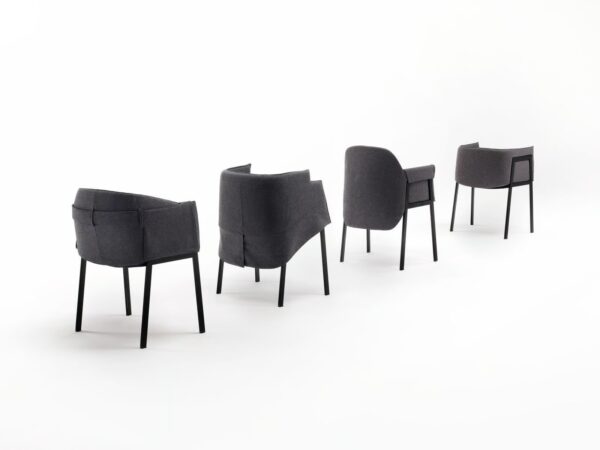 Stuhl aus Stoff mit Armlehnen | Living Divani - Image 4