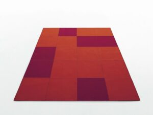 Rechteckiger Teppich aus Filz | Paola Lenti | Feltro