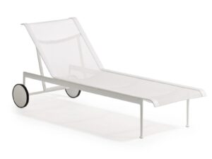 Verstellbarer Gartenliege mit Rollen | Knoll | 1966
