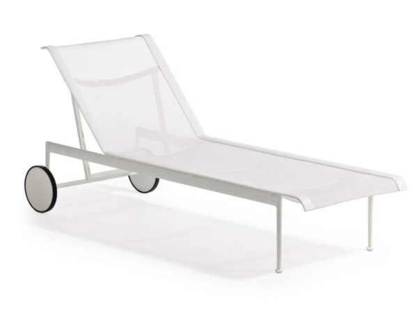 Verstellbarer Gartenliege mit Rollen | Knoll | 1966