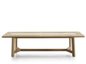 Rechteckiger Gartentisch aus Teakholz | B&B Italia Outdoor | Ginestra