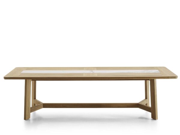 Rechteckiger Gartentisch aus Teakholz | B&B Italia Outdoor | Ginestra