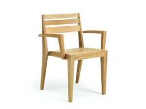Gartenstuhl aus Teakholz mit Armlehnen | Ethimo | Ribot