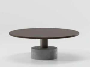 Niedriger Couchtisch aus Aluminium | Kettal | Roll