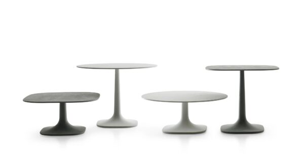 Runder Garten-Beistelltisch aus Zement | B&B Italia Outdoor | Pushpam - Image 2