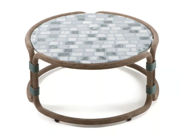Runder Couchtisch aus Marmor | Ethimo | Rotin