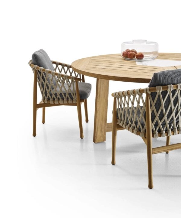Runder Gartentisch aus Teakholz | B&B Italia Outdoor | Ginestra - Image 2