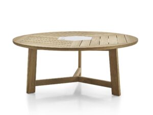 Runder Gartentisch aus Teakholz | B&B Italia Outdoor | Ginestra