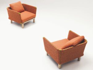 Gartensessel mit Armlehnen | Paola Lenti | Sabi