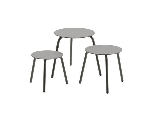 Runder Garten-Beistelltisch aus Aluminium | Royal Botania | Samba - Image 4