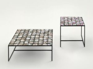 Niedriger quadratischer Couchtisch | Paola Lenti | Sciara