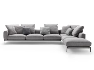 Sofa aus Stoff mit abnehmbarem Bezug | Flexform | Romeo