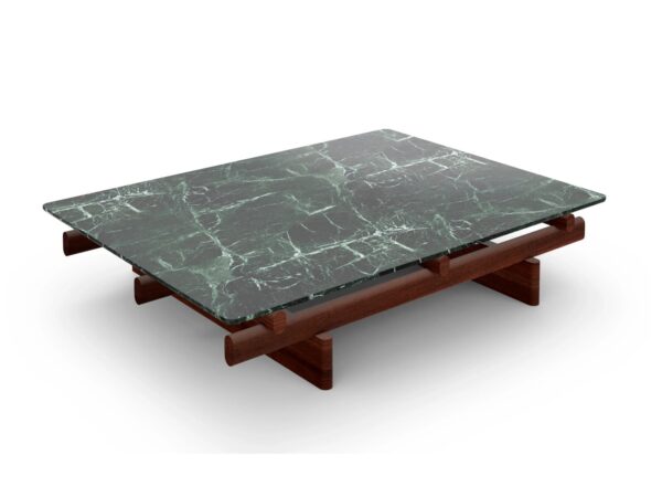 Niedriger rechteckiger Couchtisch aus Marmor | Cassina | Sengu