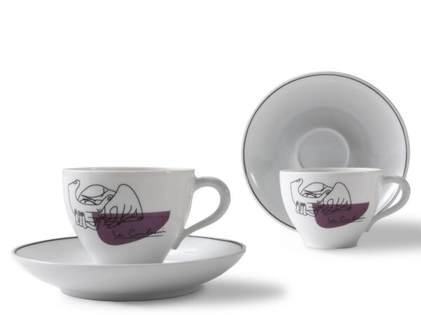 Satz Tassen aus Porzellan mit Untertasse | Cassina | Gnr Service Prunier - Image 2