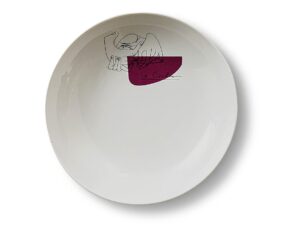 Tiefer Teller aus Porzellan | Cassina | Gnr Service Prunier