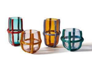 Runder Vase aus mundgeblasenem Glas | Cassina