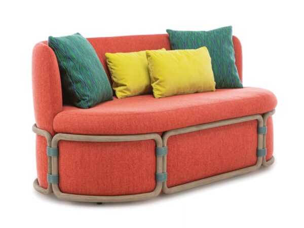 2-Sitzer Sofa aus Stoff | Ethimo | Rotin - Image 9