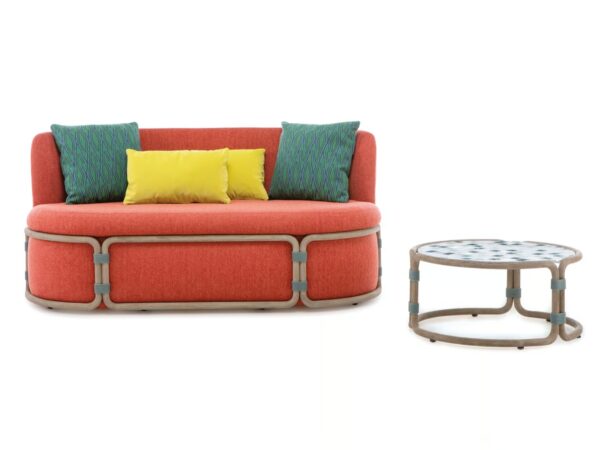 2-Sitzer Sofa aus Stoff | Ethimo | Rotin - Image 10