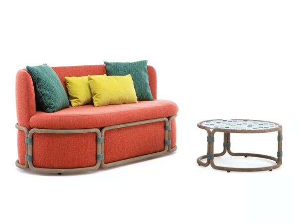 2-Sitzer Sofa aus Stoff | Ethimo | Rotin - Image 8