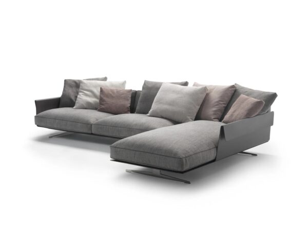 Sofa aus Stoff mit Récamiere | Flexform | Bretton - Image 3