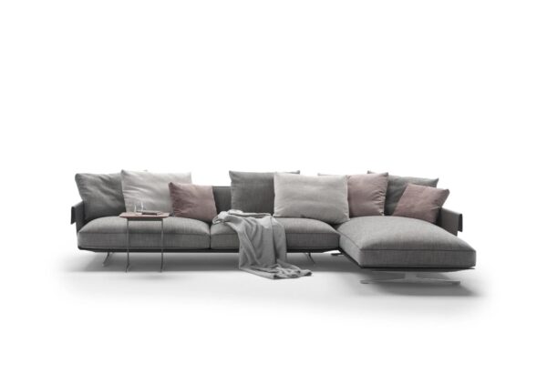Sofa aus Stoff mit Récamiere | Flexform | Bretton - Image 2
