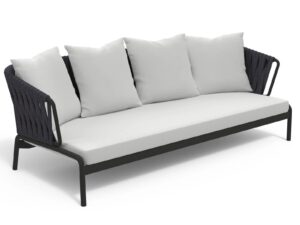 3-Sitzer Gartensofa aus pulverbeschichtetem Stahl | RODA | Spool