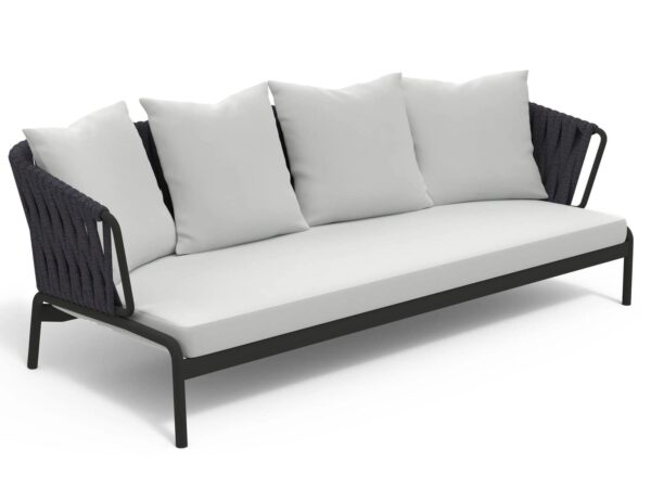 3-Sitzer Gartensofa aus pulverbeschichtetem Stahl | RODA | Spool