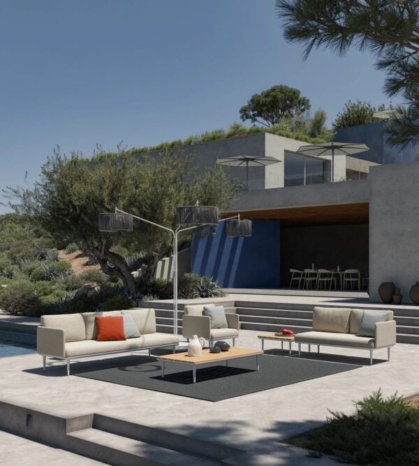 Rechteckiger Garten-Beistelltisch aus Teakholz | Royal Botania | Styletto Lounge - Image 2