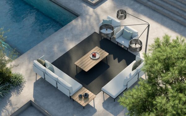 Rechteckiger Garten-Beistelltisch aus Teakholz | Royal Botania | Styletto Lounge - Image 6