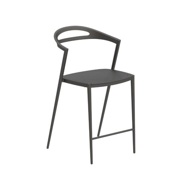 Hochhocker aus Aluminium mit Rückenlehne | Royal Botania | Styletto - Image 4
