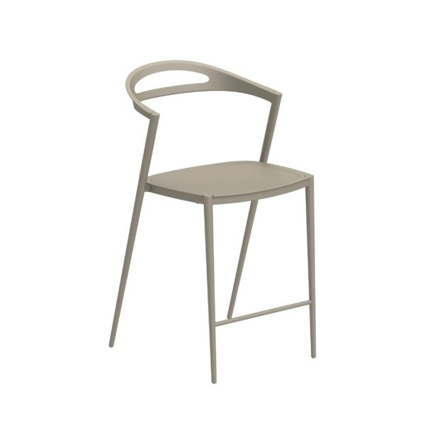Hochhocker aus Aluminium mit Rückenlehne | Royal Botania | Styletto - Image 5