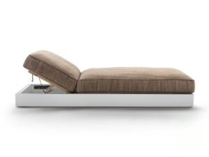 Verstellbarer Gartenliege aus Stoff | Flexform | Freeport