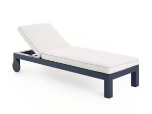 Verstellbarer Gartenliege aus Thermolackiertem Aluminium mit Rollen | GANDIABLASCO | Islablanca