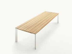 Rechteckiger Gartentisch aus Holz | Paola Lenti | Sunset
