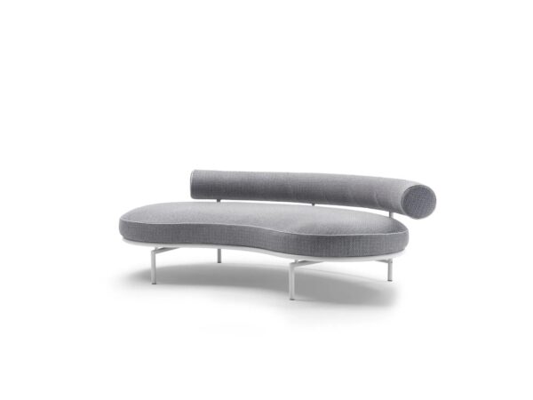 Gebogen Gartensofa aus Stoff | Flexform - Image 4