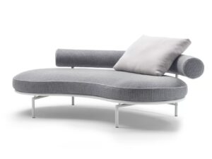Gebogen Gartensofa aus Stoff | Flexform