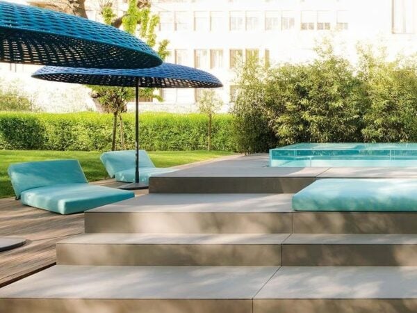 Verstellbarer Gartenliege aus Stoff | Paola Lenti - Image 3
