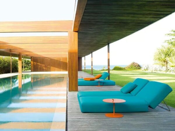 Verstellbarer Gartenliege aus Stoff | Paola Lenti - Image 4