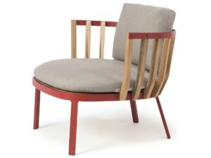 Lounge Gartensessel aus Teakholz mit Armlehnen | Ethimo | Swing