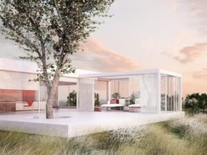 Freistehende Terrassenüberdachung aus Aluminium | RENSON