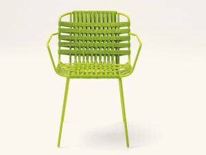 Stuhl aus synthetischer Faser mit Armlehnen | Paola Lenti | Telar