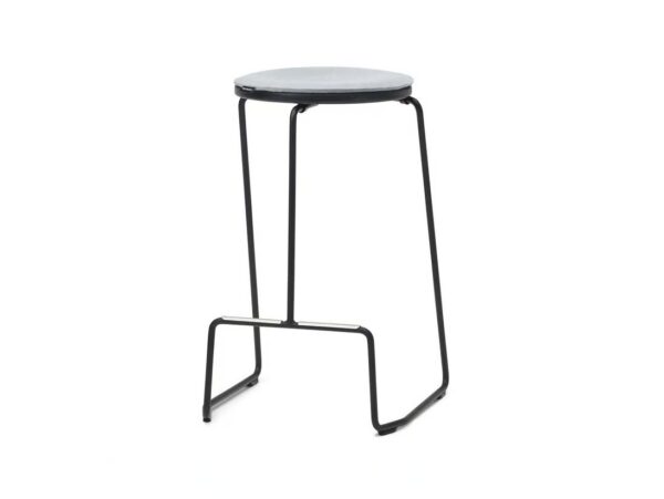 Gartenhocker aus pulverbeschichtetem Aluminium mit Fussstütze | Extremis | Tiki - Image 2