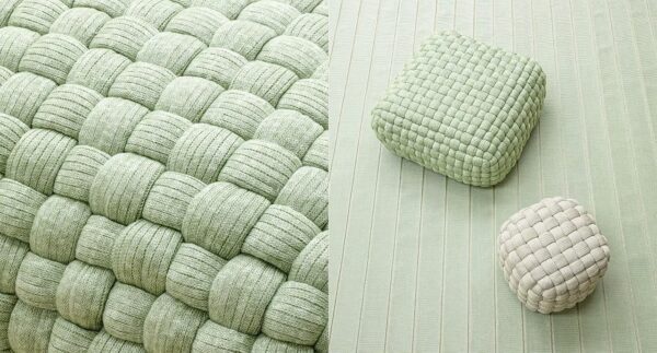 Sitzpuff aus Stoff mit abnehmbarem Bezug | Paola Lenti - Image 2