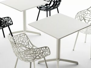 Quadratische Tischplatte aus Aluminium | FAST | Omnia Selection